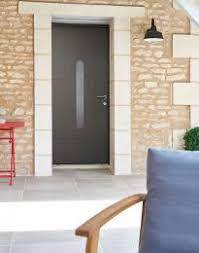 Porte d'entrée mixte bois aluminium